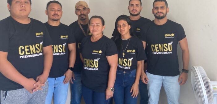 Equipe que irá realizar o censo previdenciário do IPSMC Curralinho